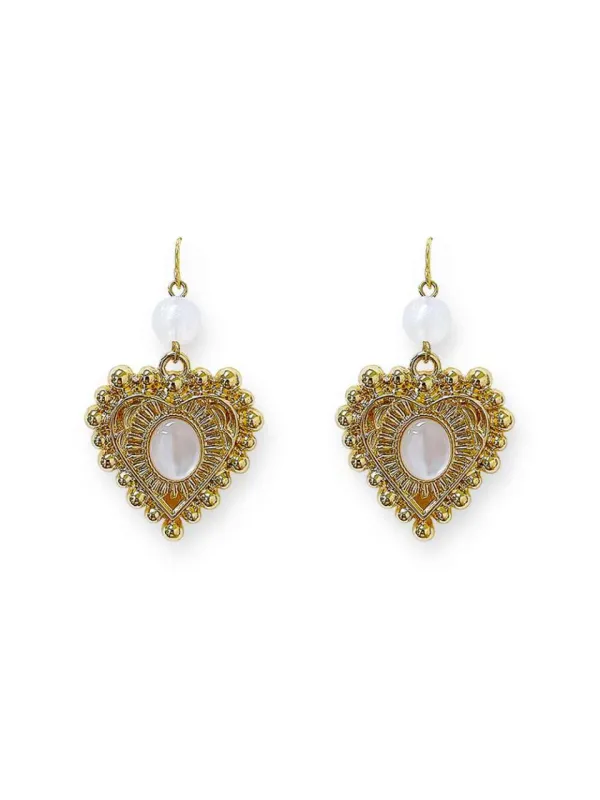 27 Western Heart Charm Dangle Earrings made by 27 Boutique