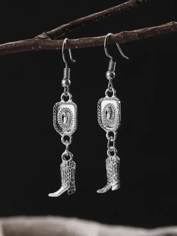 27 Western Cowboy Hat and Boot Earrings made by 27 Boutique