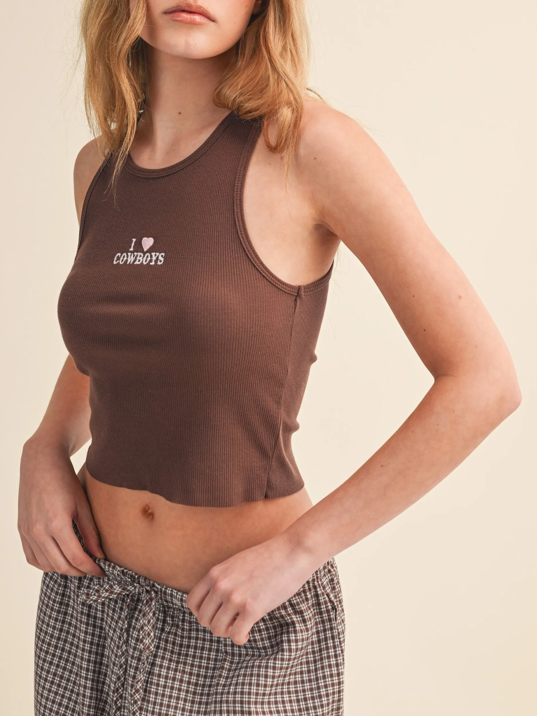 27 'I Love Cowboys' Cropped Tank sold by 27 Boutique product image thumbnail 4