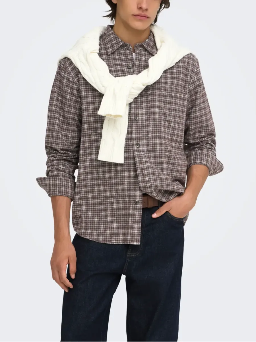 ONLY + SONS Loose Checked Long Sleeve Shirt sold by 27 Boutique product image thumbnail 4