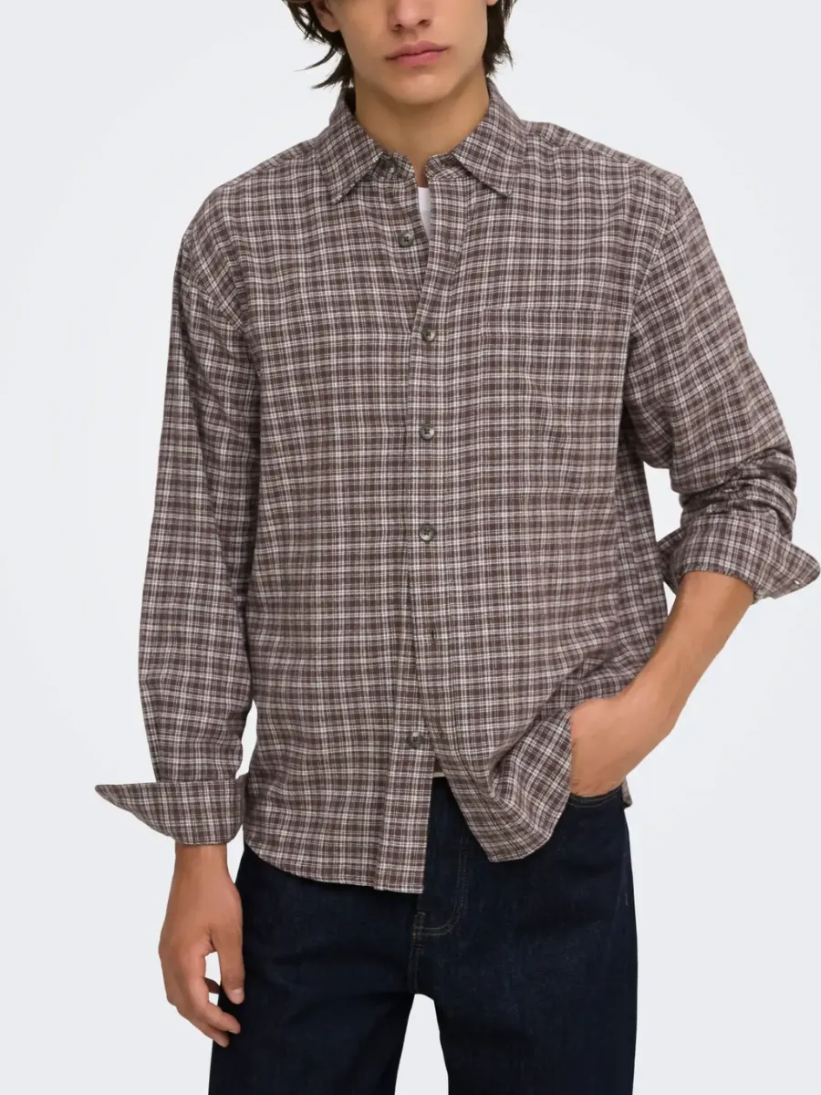 ONLY + SONS Loose Checked Long Sleeve Shirt sold by 27 Boutique product image thumbnail 2
