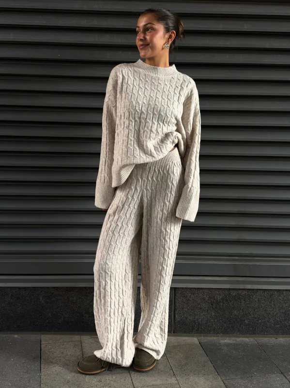 ROOM 34 Cable Knit Pant made by Dex