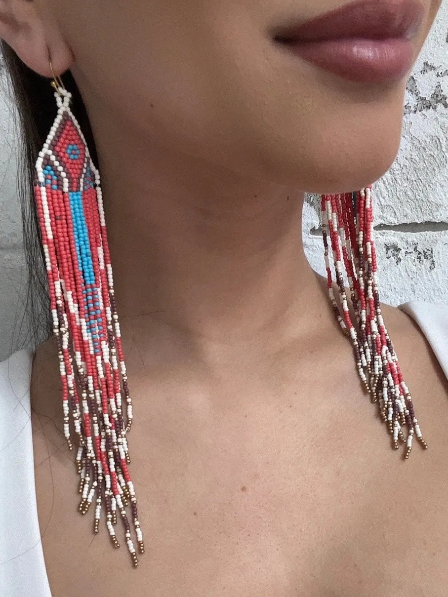 27 Western Bead Dangle Earrings sold by 27 Boutique product image thumbnail 5