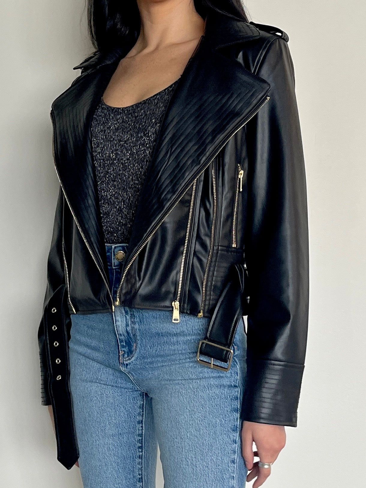 ONLY Hailey Faux Leather Biker Jacket sold by 27 Boutique product image thumbnail 4