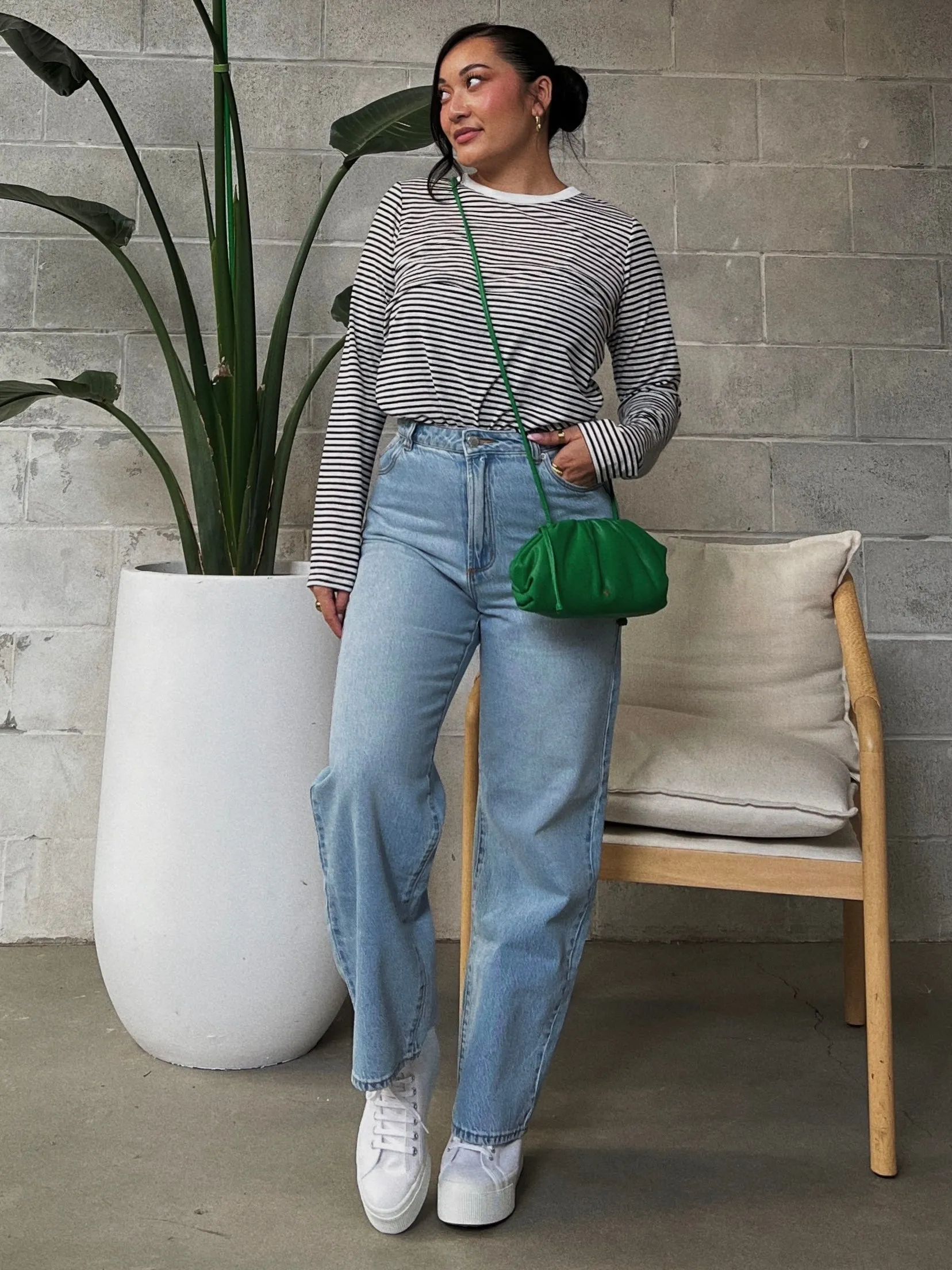 DEX Long Sleeve Stripe Top sold by 27 Boutique