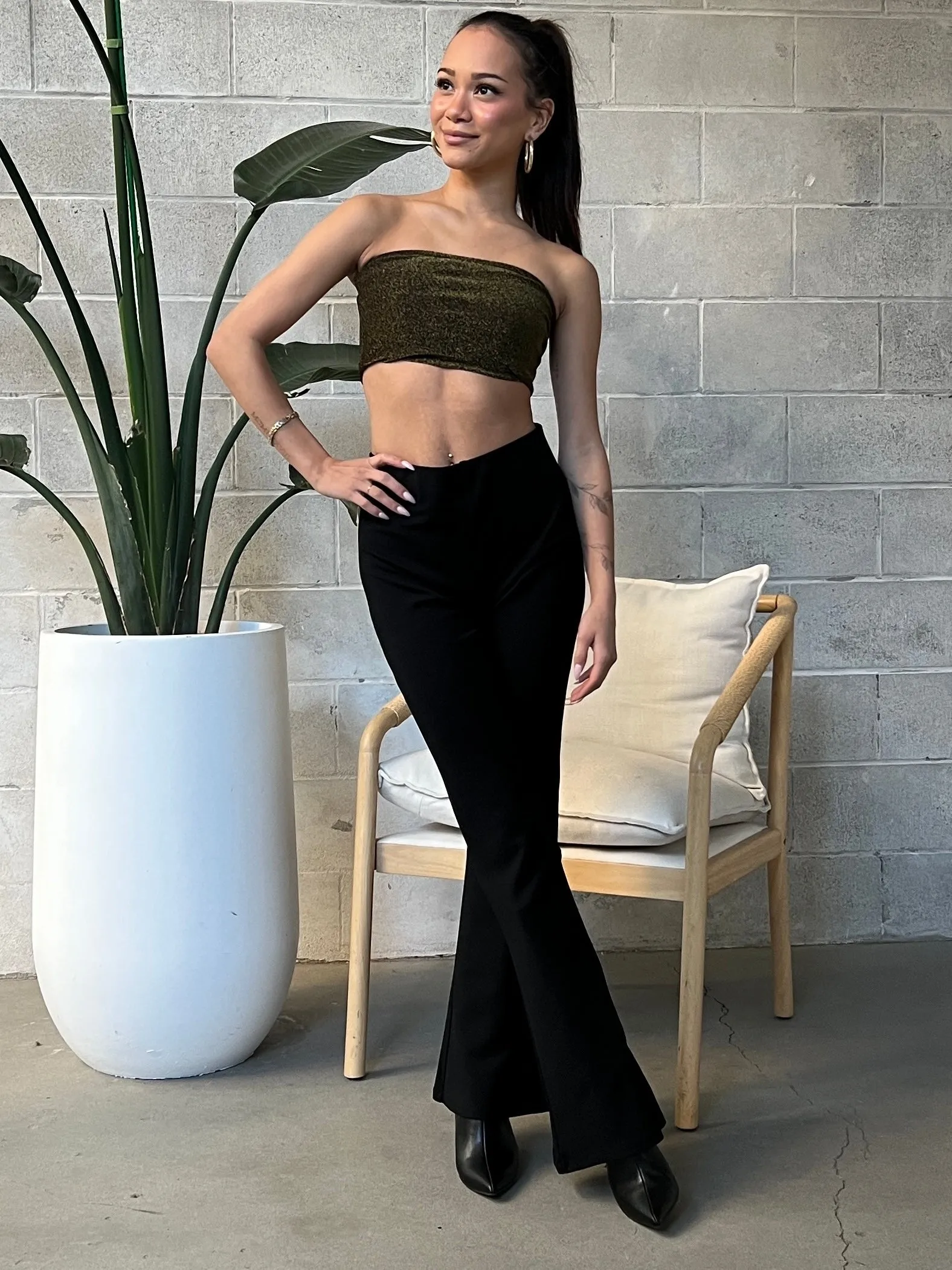 GLAMOROUS Glitter Crop Top sold by 27 Boutique