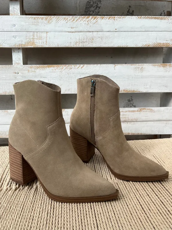 STEVE MADDEN Cate Genuine Suede Bootie sold by 27 Boutique