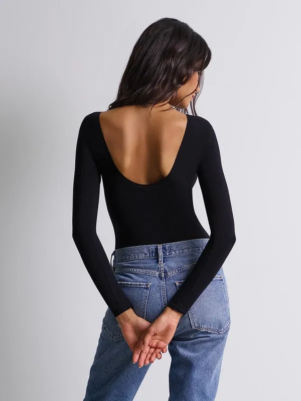 COMMANDO Ballet Scoop-Back Long Sleeve Bodysuit sold by 27 Boutique
