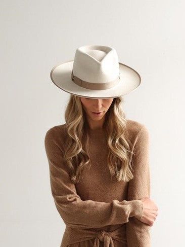 GIGI PIP Monroe Rancher Hat- Off White sold by 27 Boutique