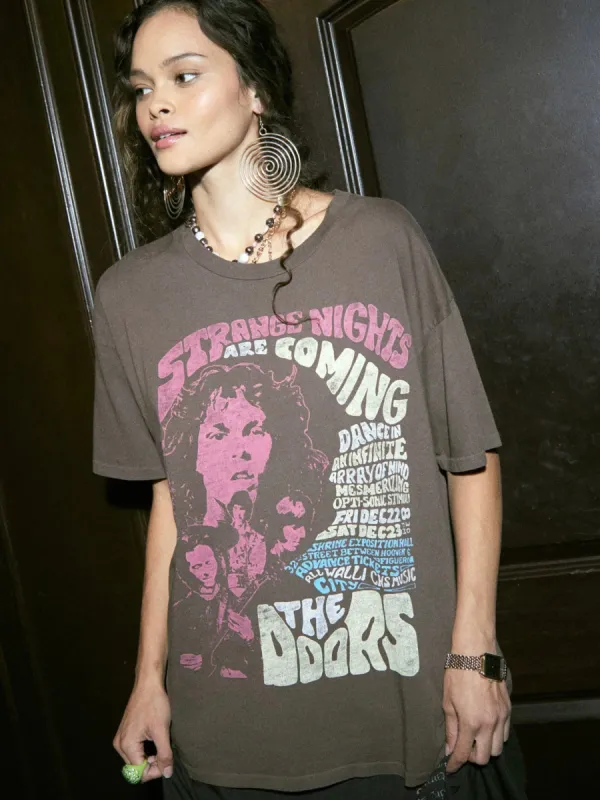 DAYDREAMER The Doors Strange Nights Are Coming Merch Tee sold by 27 Boutique