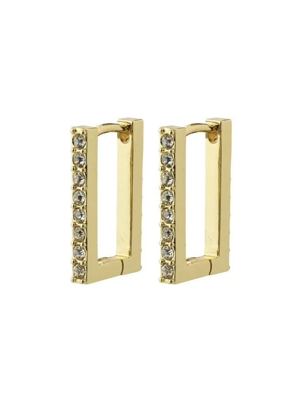 PILGRIM Coby Crystal Square Hoop Earrings sold by 27 Boutique product image thumbnail 3