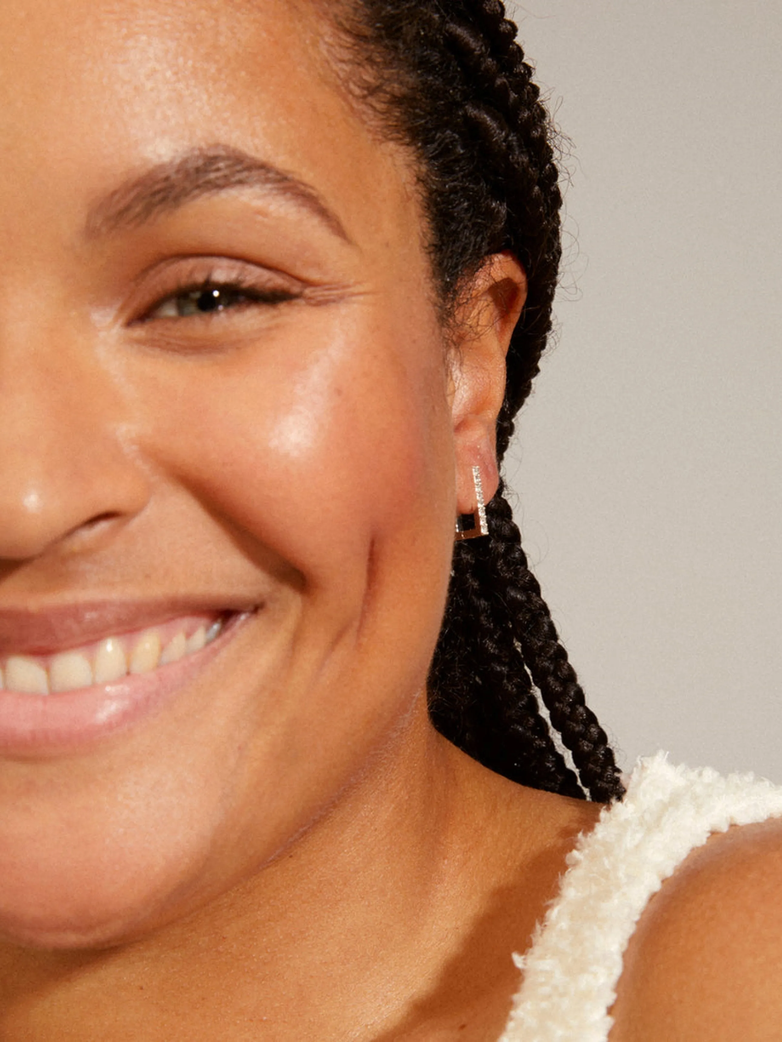 PILGRIM Coby Crystal Square Hoop Earrings sold by 27 Boutique product image thumbnail 2