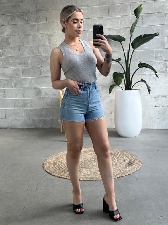 LEVI'S Ribcage Shorts Bernal Frost sold by 27 Boutique product image thumbnail 2