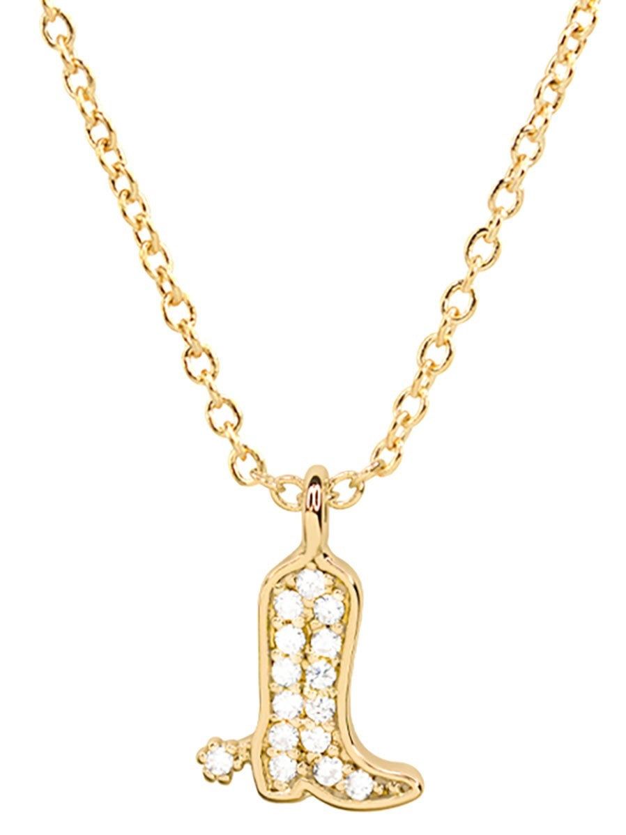 27 Diamond Western Boot & Spur Pendant Necklace sold by 27 Boutique product image thumbnail 3