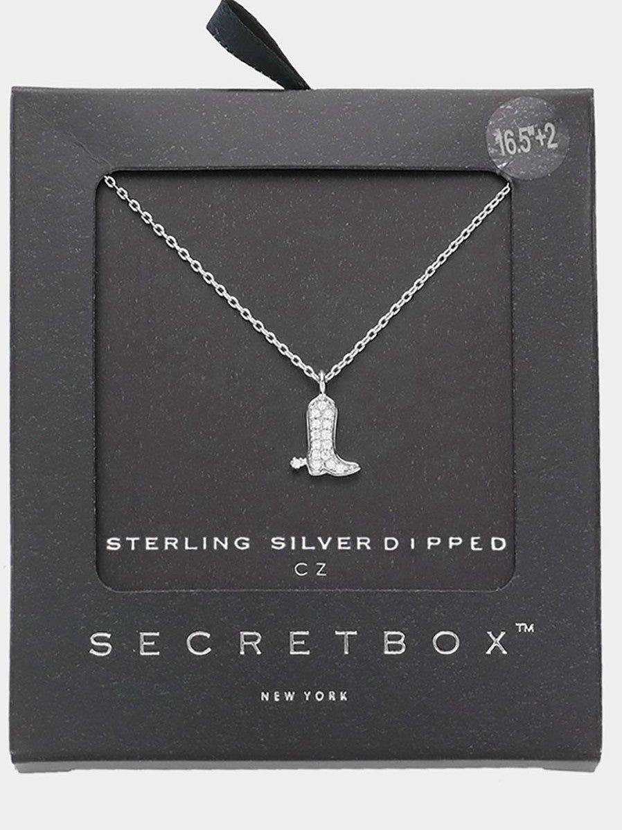 27 Diamond Western Boot & Spur Pendant Necklace sold by 27 Boutique product image thumbnail 2
