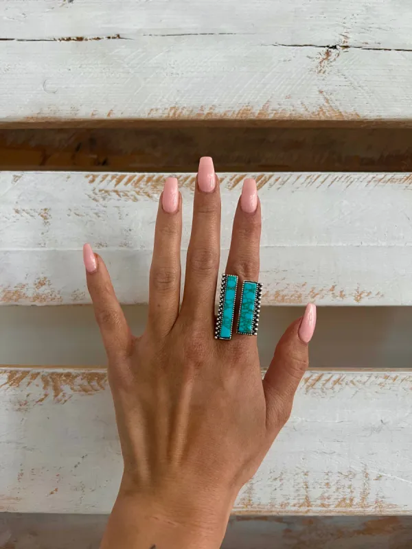 27 Western Bar Stone Ring sold by 27 Boutique