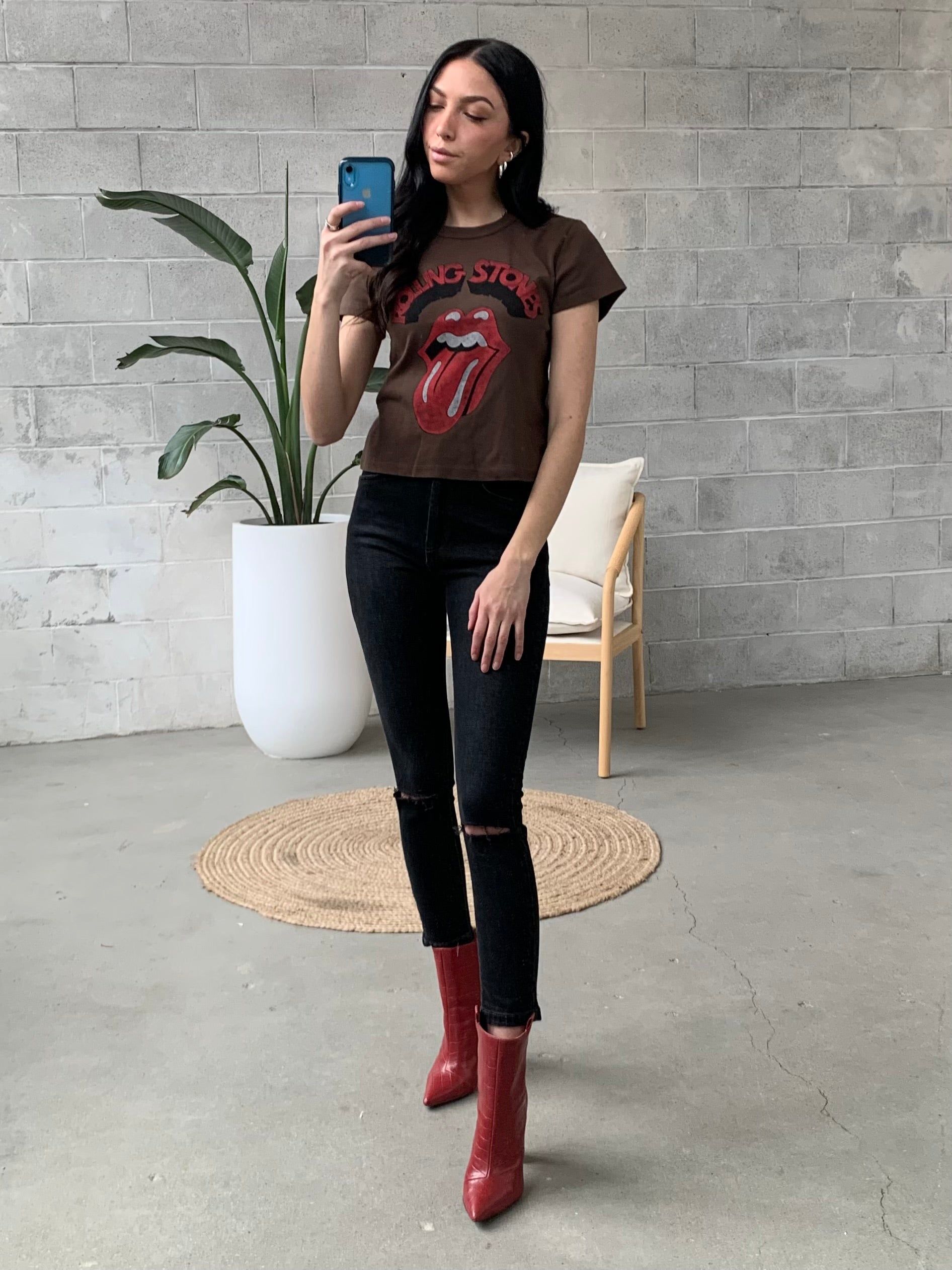 DAYDREAMER Rolling Stones Tongue Shrunken Tee sold by 27 Boutique product image thumbnail 2