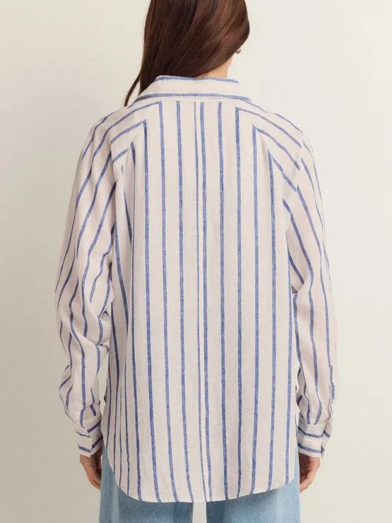 Z SUPPLY Linen Button Up Striped Top sold by 27 Boutique product image thumbnail 5