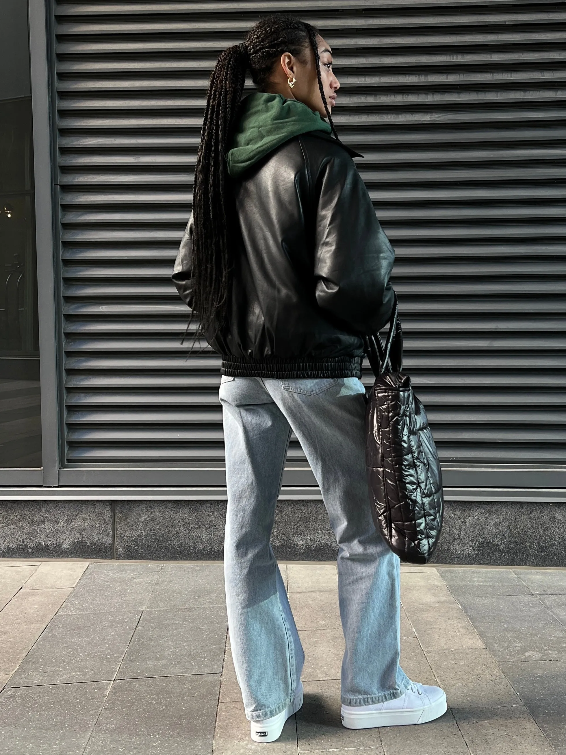 BRUNETTE THE LABEL Christine Oversized Bomber Jacket sold by 27 Boutique product image thumbnail 3