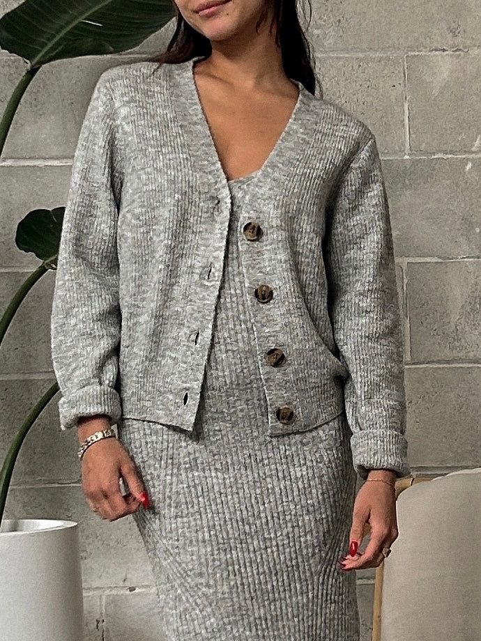 DEX Ali Button Front Cropped Cardigan sold by 27 Boutique product image thumbnail 4