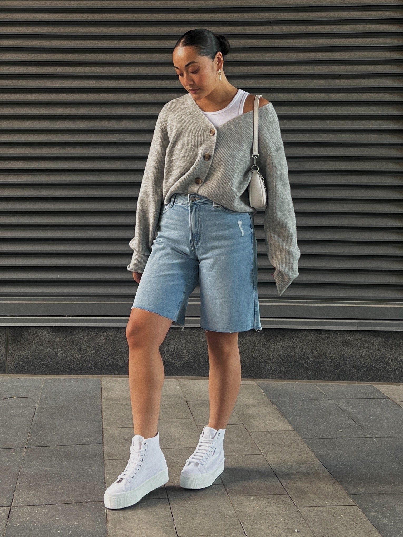 DEX Ali Button Front Cropped Cardigan sold by 27 Boutique