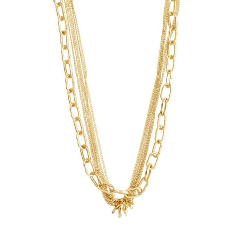 PILGRIM Pause Cable & Curb Chains Necklace sold by 27 Boutique