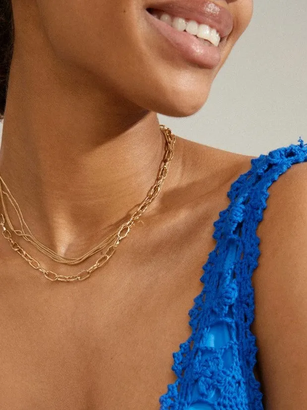 PILGRIM Pause Cable & Curb Chains Necklace sold by 27 Boutique product image thumbnail 2