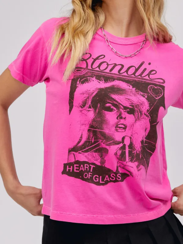 DAYDREAMER Blondie Heart of Glass Flyer Ringer Tee sold by 27 Boutique