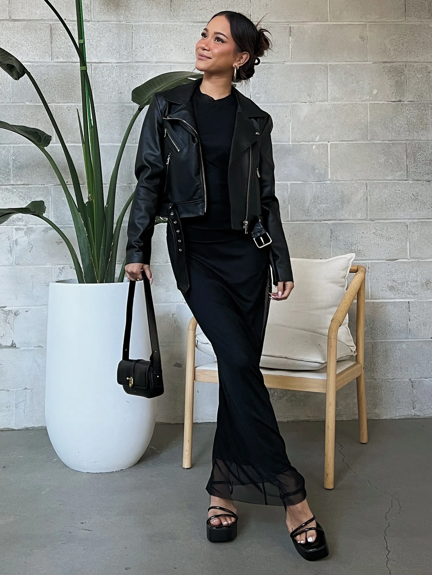 ONLY Lindsay Ruched Mesh Maxi Dress sold by 27 Boutique product image thumbnail 3