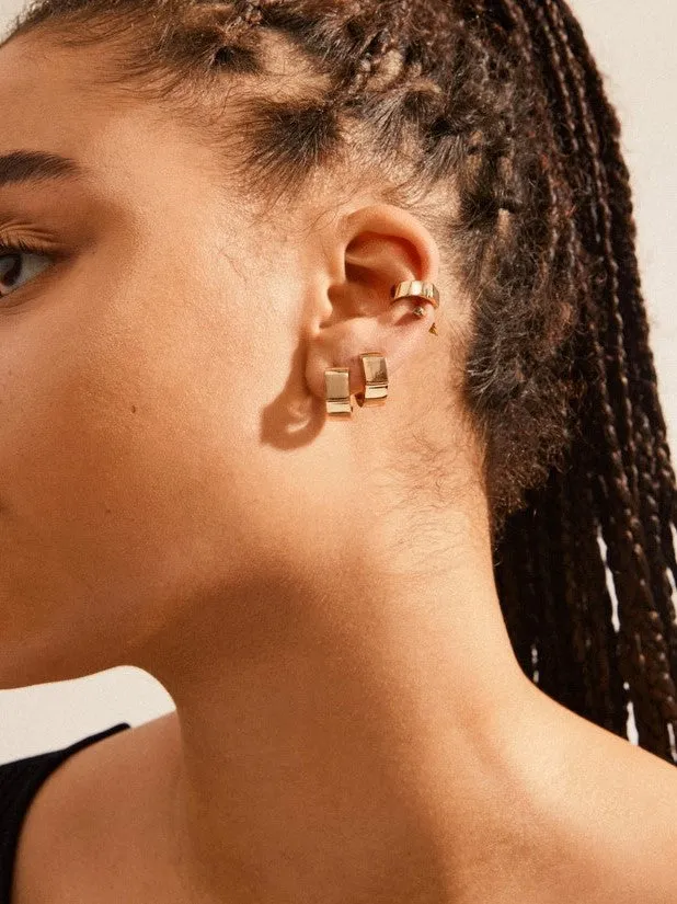 PILGRIM Friends Wide Chunky Hoop Earrings and Cuff sold by 27 Boutique product image thumbnail 2