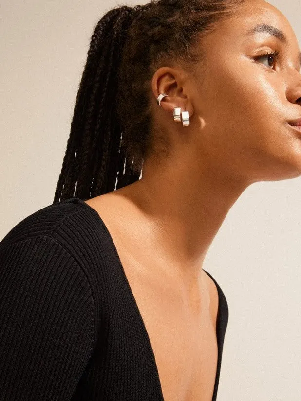 PILGRIM Friends Wide Chunky Hoop Earrings and Cuff sold by 27 Boutique product image thumbnail 4