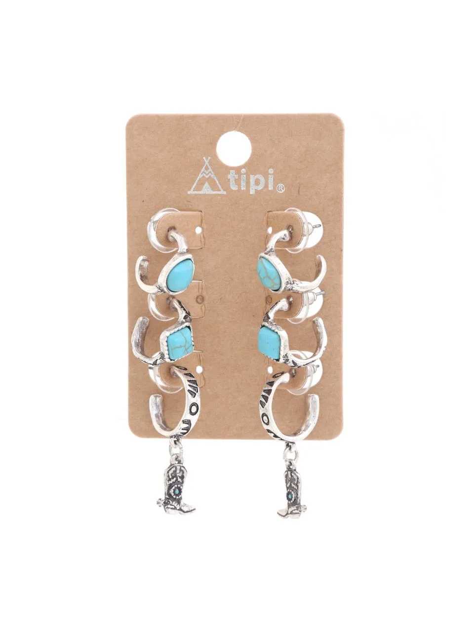 27 Western Concho 3 Pair Hoop Set sold by 27 Boutique product image thumbnail 3