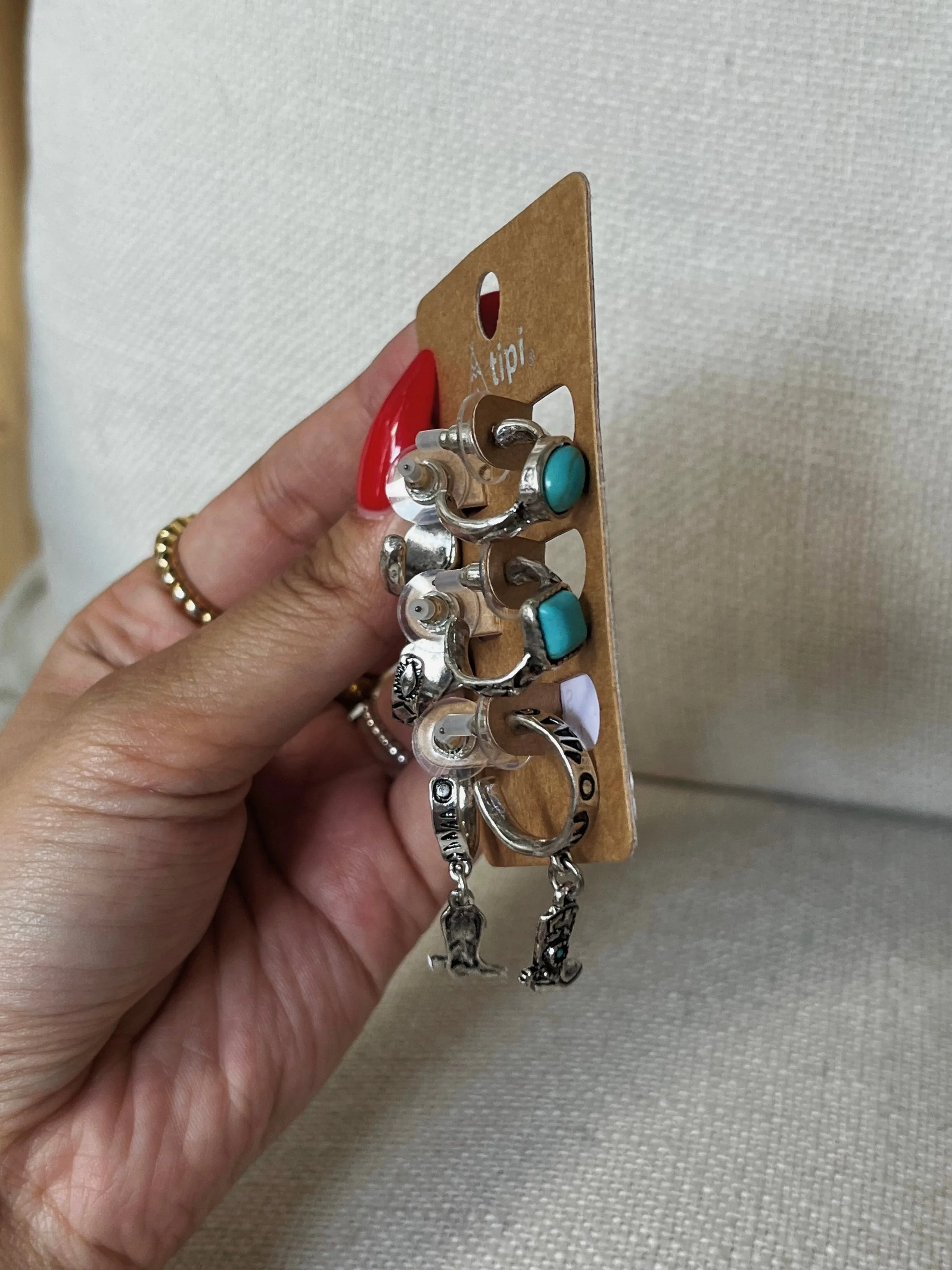 27 Western Concho 3 Pair Hoop Set sold by 27 Boutique product image thumbnail 2