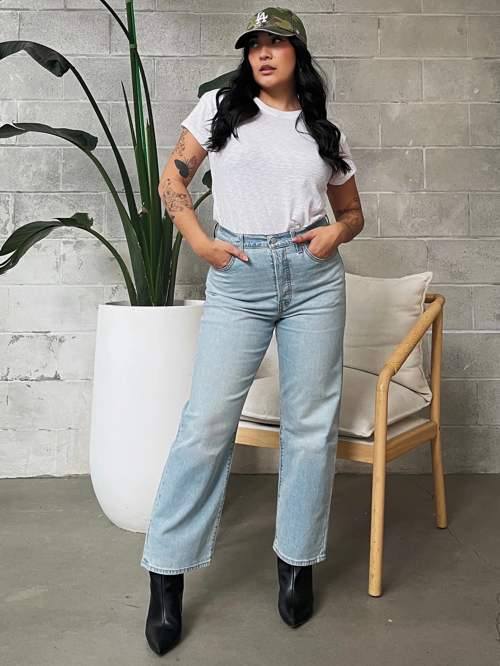 LEVI'S Ribcage Straight Ankle Cool Blue Popsicle sold by 27 Boutique product image thumbnail 2