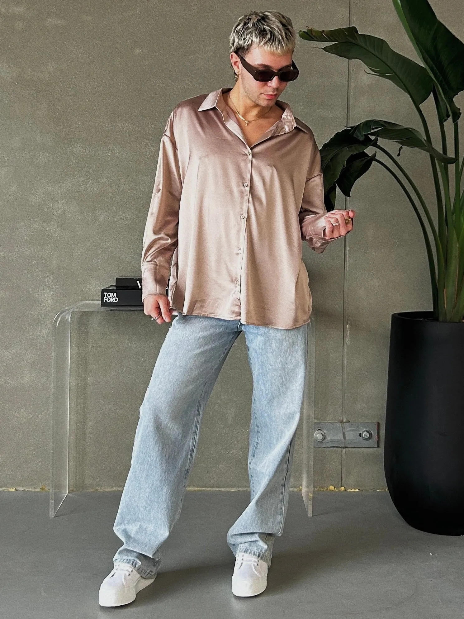 27 Satin Button Up Blouse sold by 27 Boutique product image thumbnail 4