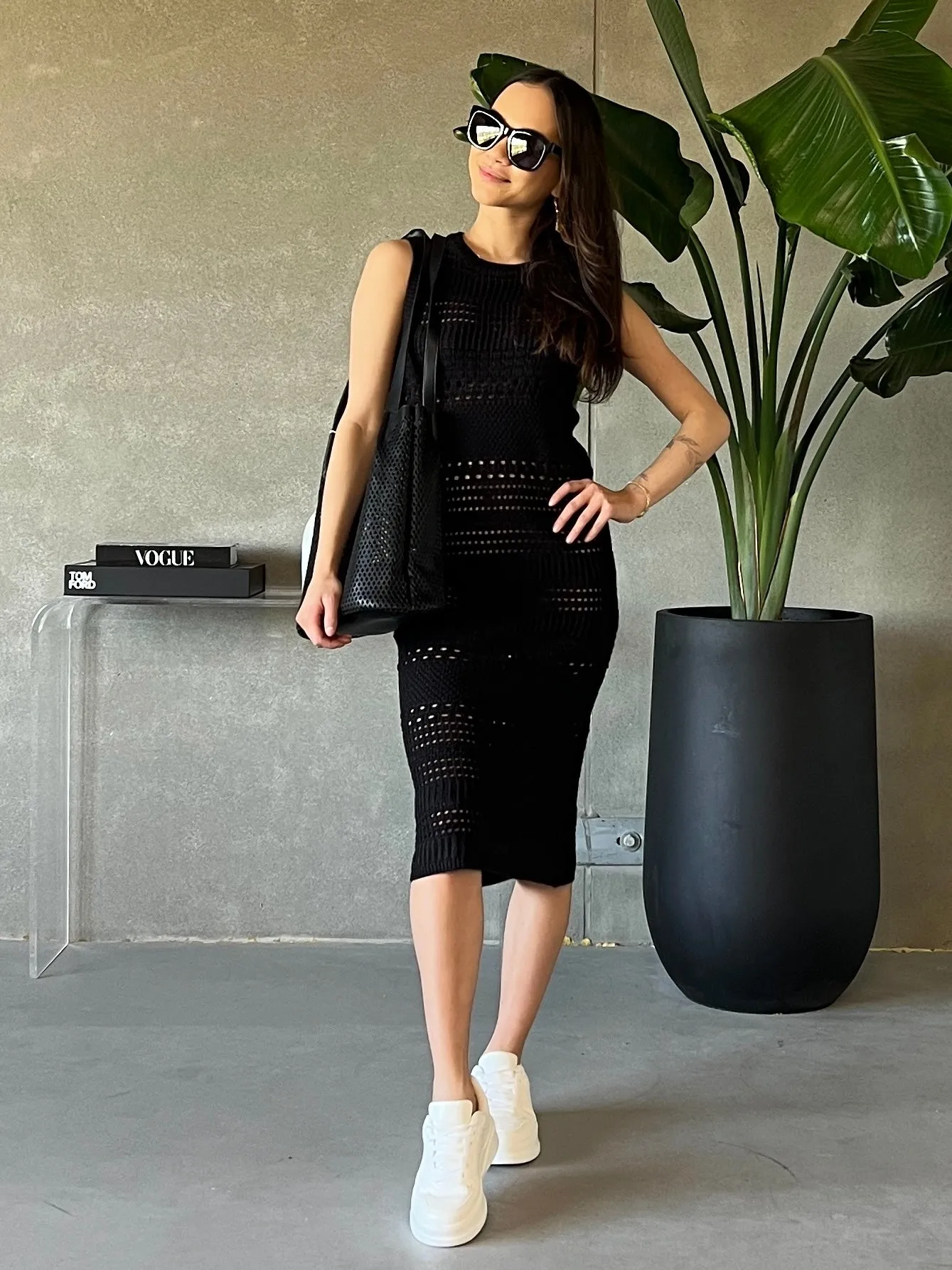 RD STYLE Crochet Knit Midi Dress sold by 27 Boutique product image thumbnail 3