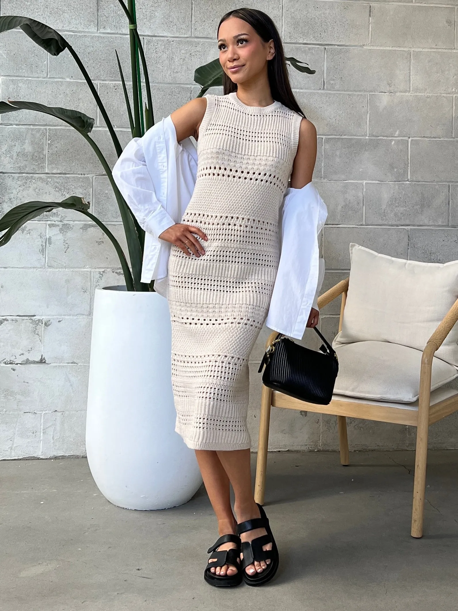 RD STYLE Crochet Knit Midi Dress sold by 27 Boutique product image thumbnail 4