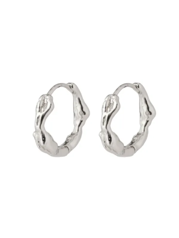PILGRIM Zion Small Organic Shaped Huggie Hoop Earrings sold by 27 Boutique