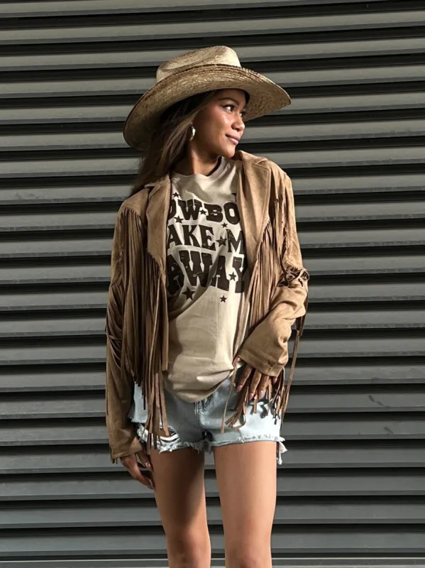 27 Cowboy Take Me Away Tee sold by 27 Boutique