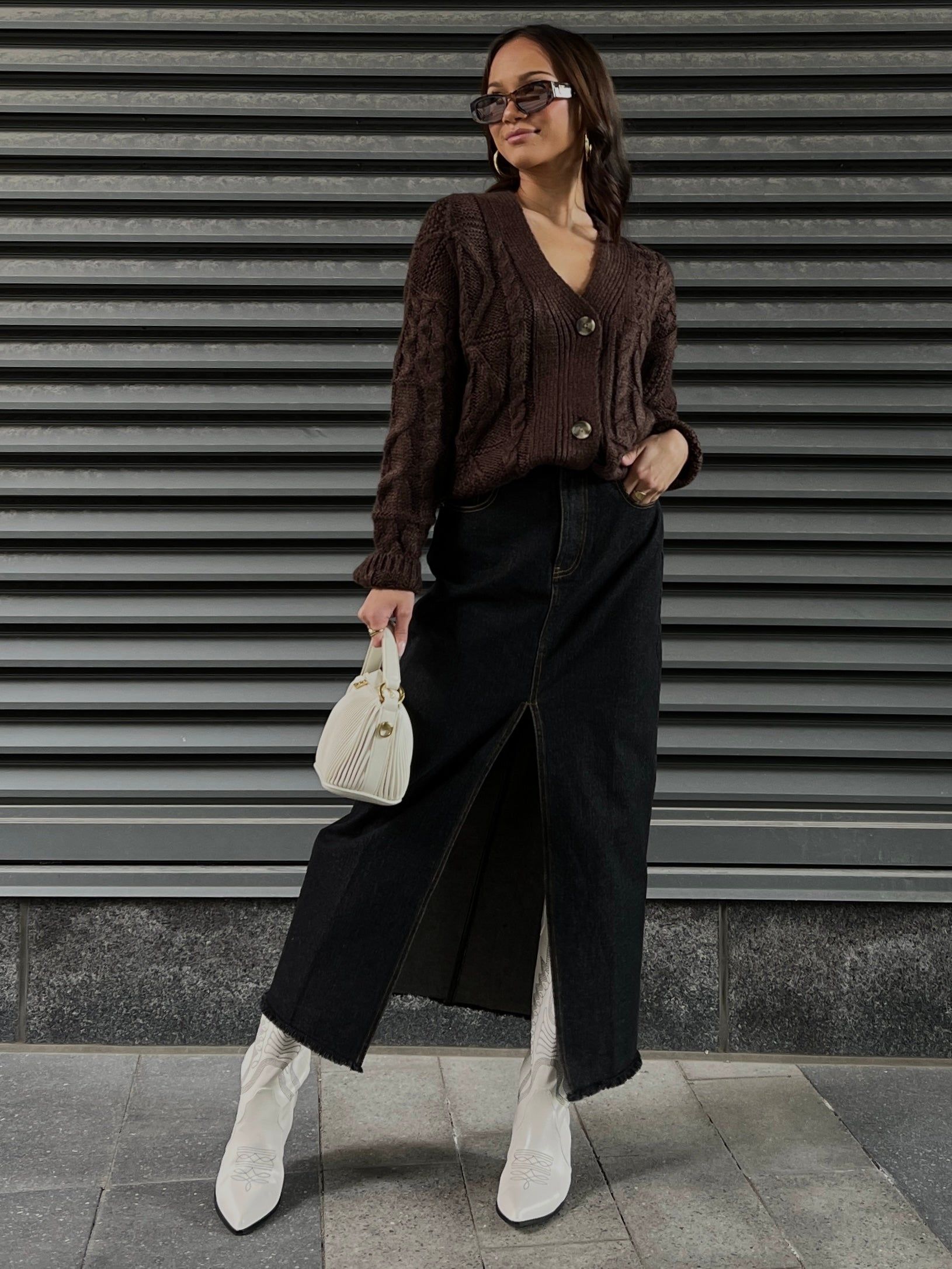 DEX Chloe Cable Knit Cardigan sold by 27 Boutique product image thumbnail 2