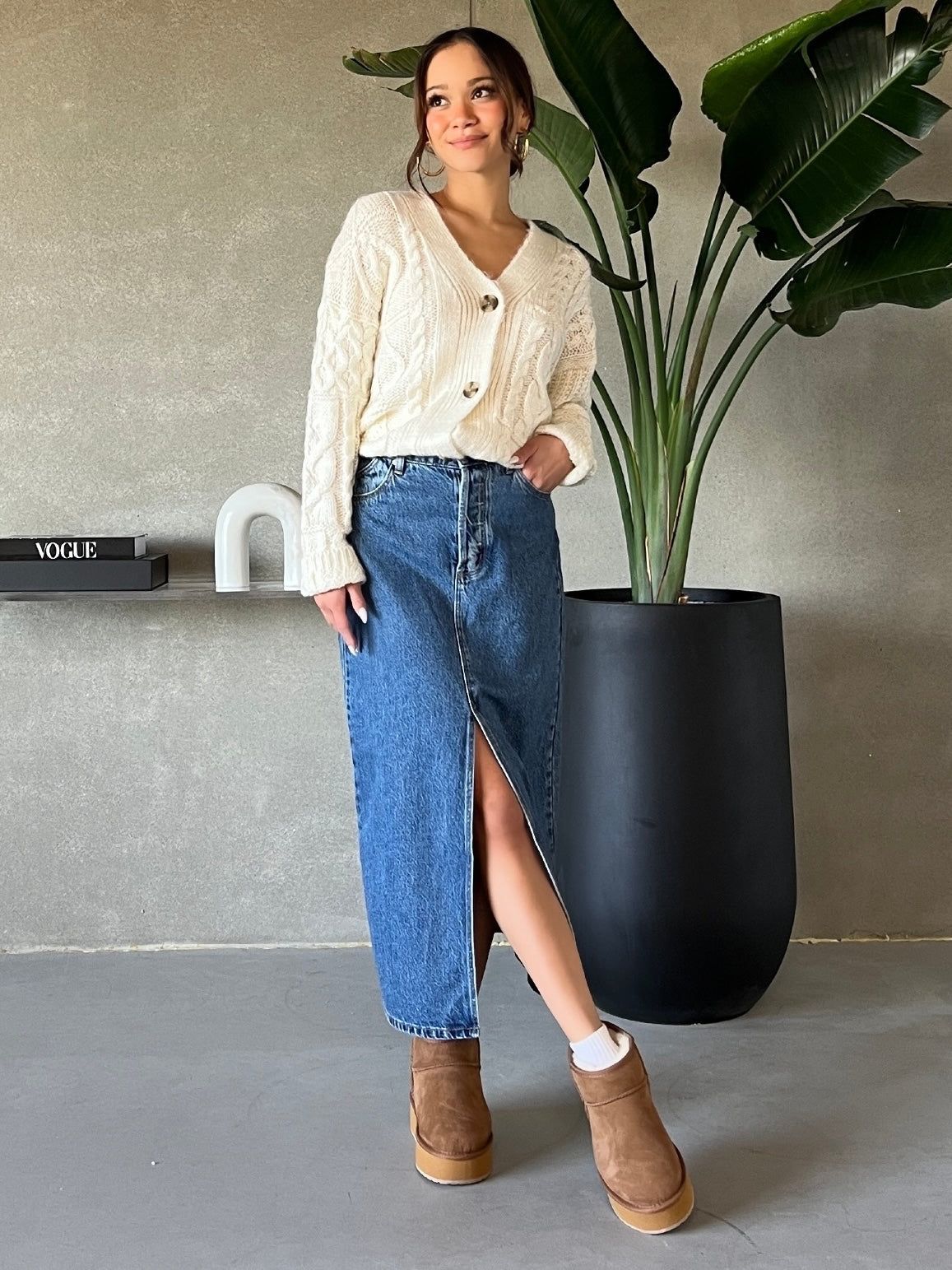 DEX Chloe Cable Knit Cardigan sold by 27 Boutique product image thumbnail 4