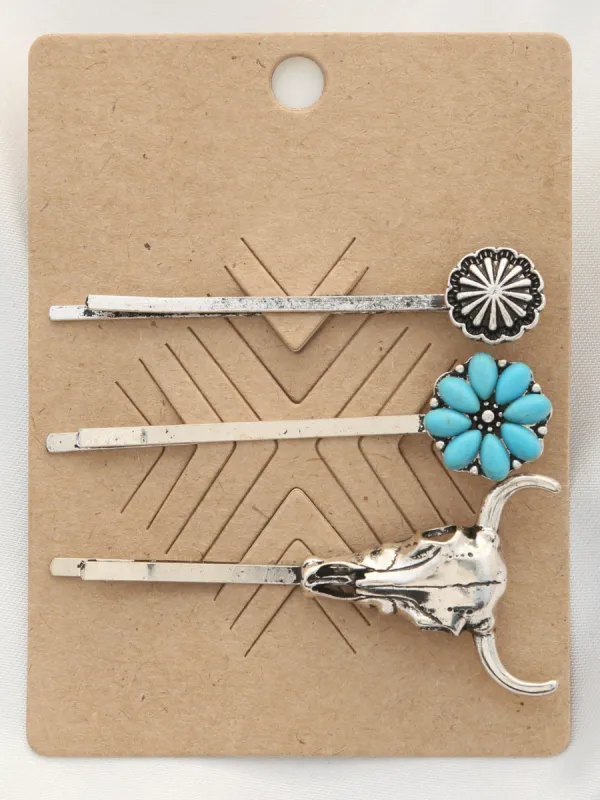 27 Western Hair Pin Trio Set sold by 27 Boutique