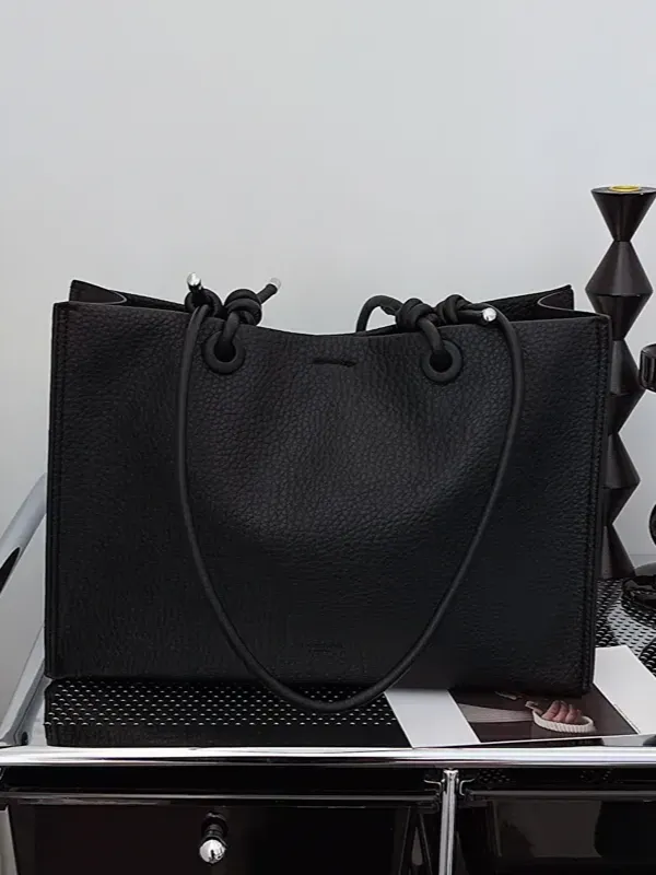 27 Faux Leather Pebbled Tote Bag sold by 27 Boutique product image thumbnail 4