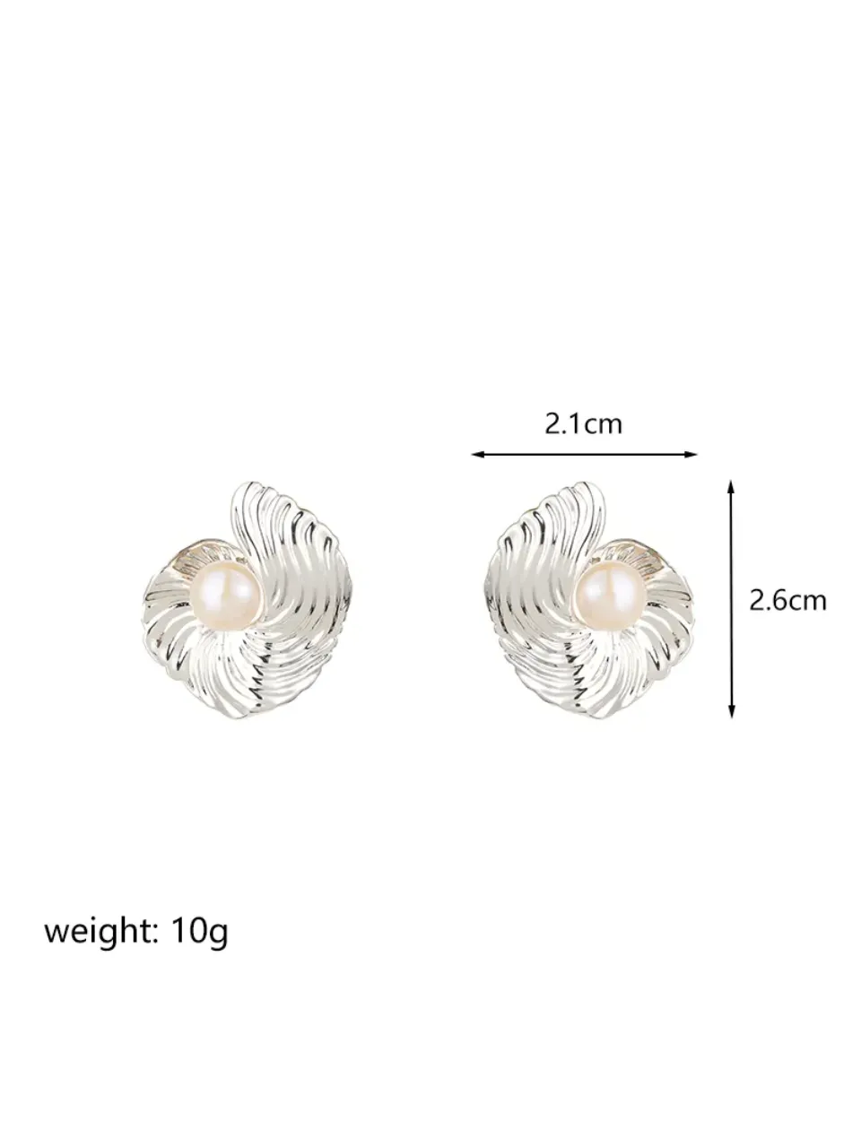 27 Pearl Swirl Stud Earrings sold by 27 Boutique product image thumbnail 2