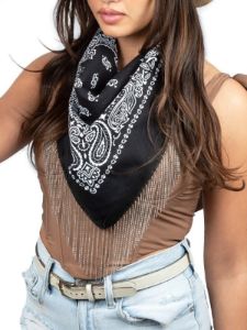 27 Chain Fringe Bandana sold by 27 Boutique