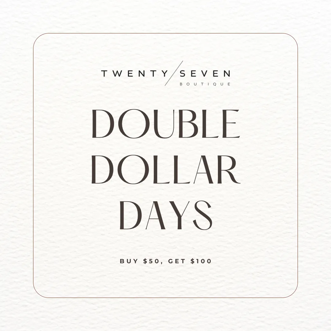 $ DOUBLE DOLLAR DAYS $ sold by 27 Boutique