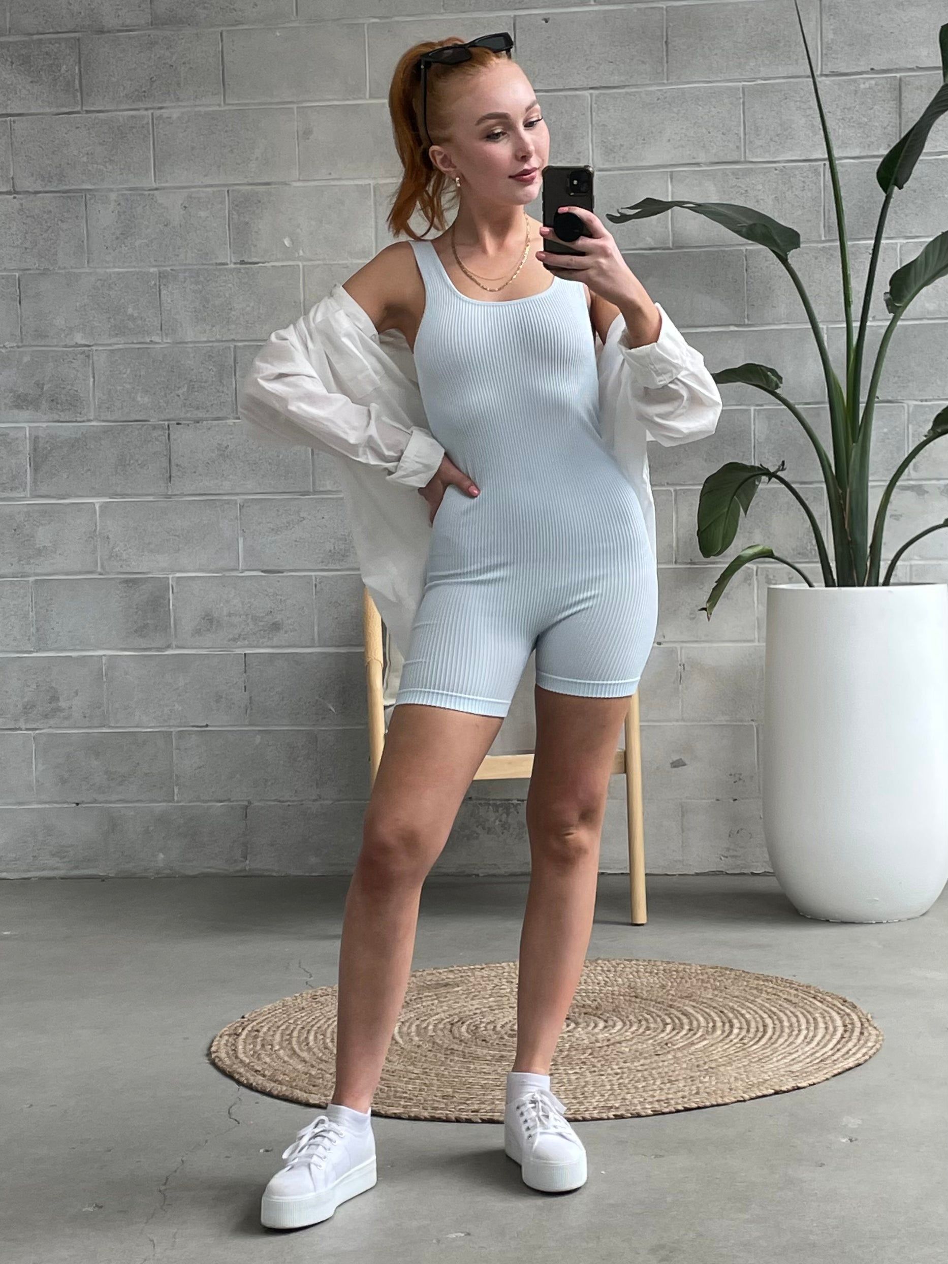 RD STYLE Ribbed Romper sold by 27 Boutique