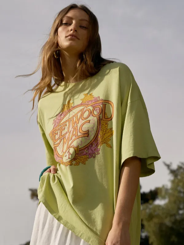 DAYDREAMER Fleetwood Mac Flower Crest One Size Tee sold by 27 Boutique