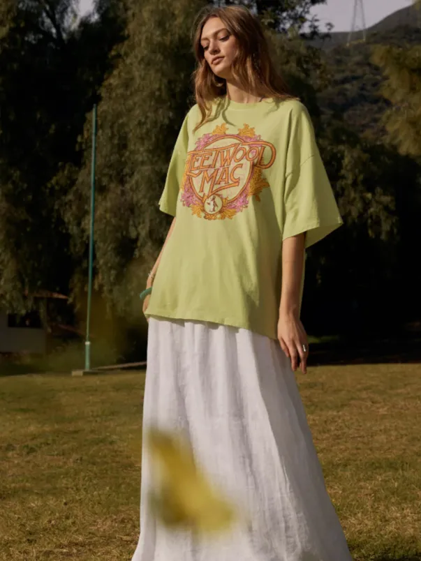 DAYDREAMER Fleetwood Mac Flower Crest One Size Tee sold by 27 Boutique product image thumbnail 5