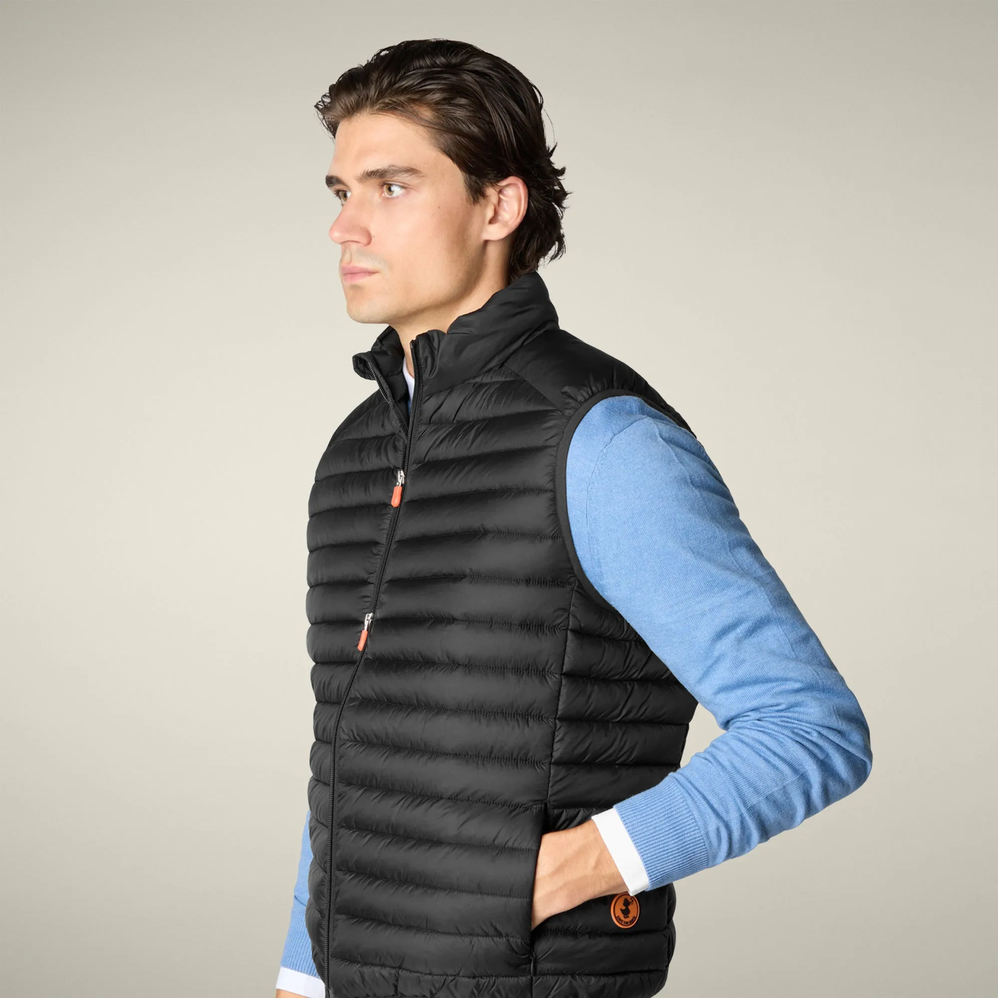 Men's Puffer Vest Adam in Black sold by Save The Duck product image thumbnail 4